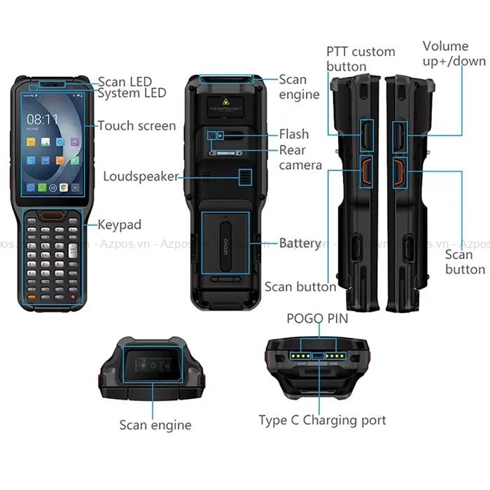 Máy kiểm kho Urovo RT40