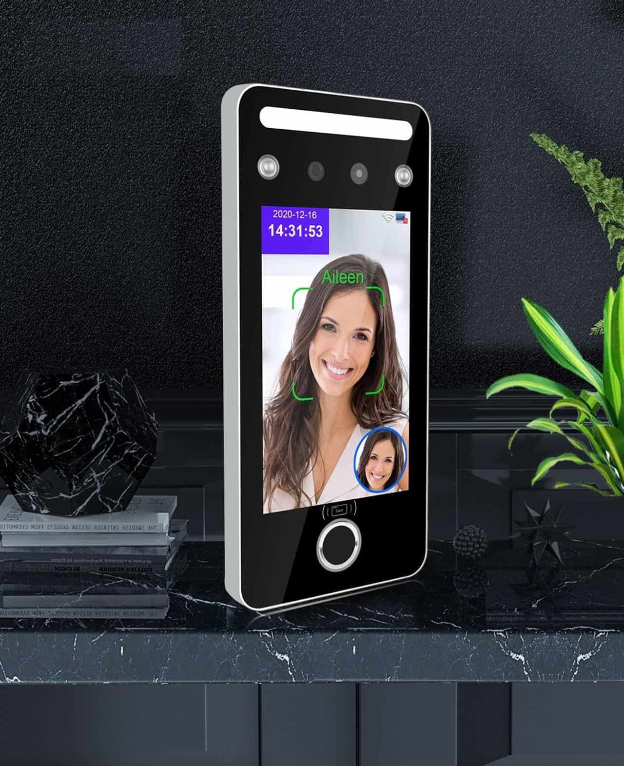 Máy chấm công khuôn mặt kết hợp đo thân nhiệt AI09TF