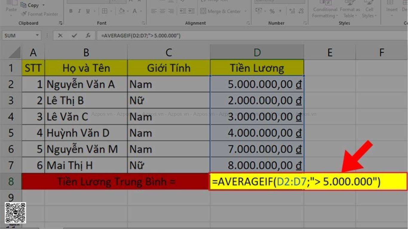 Một Số Hàm Tính Toán Phổ Biến Trong Excel