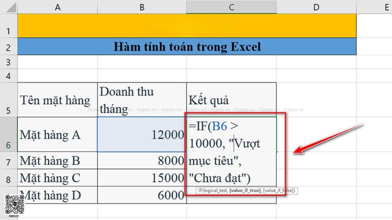Một Số Hàm Tính Toán Phổ Biến Trong Excel