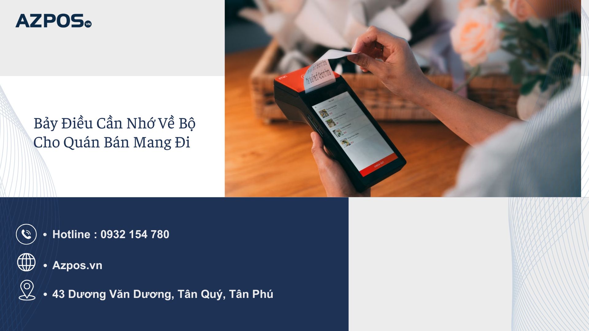 Máy tính tiền cho quán bán mang đi và bán online: Cần thêm thiết bị gì