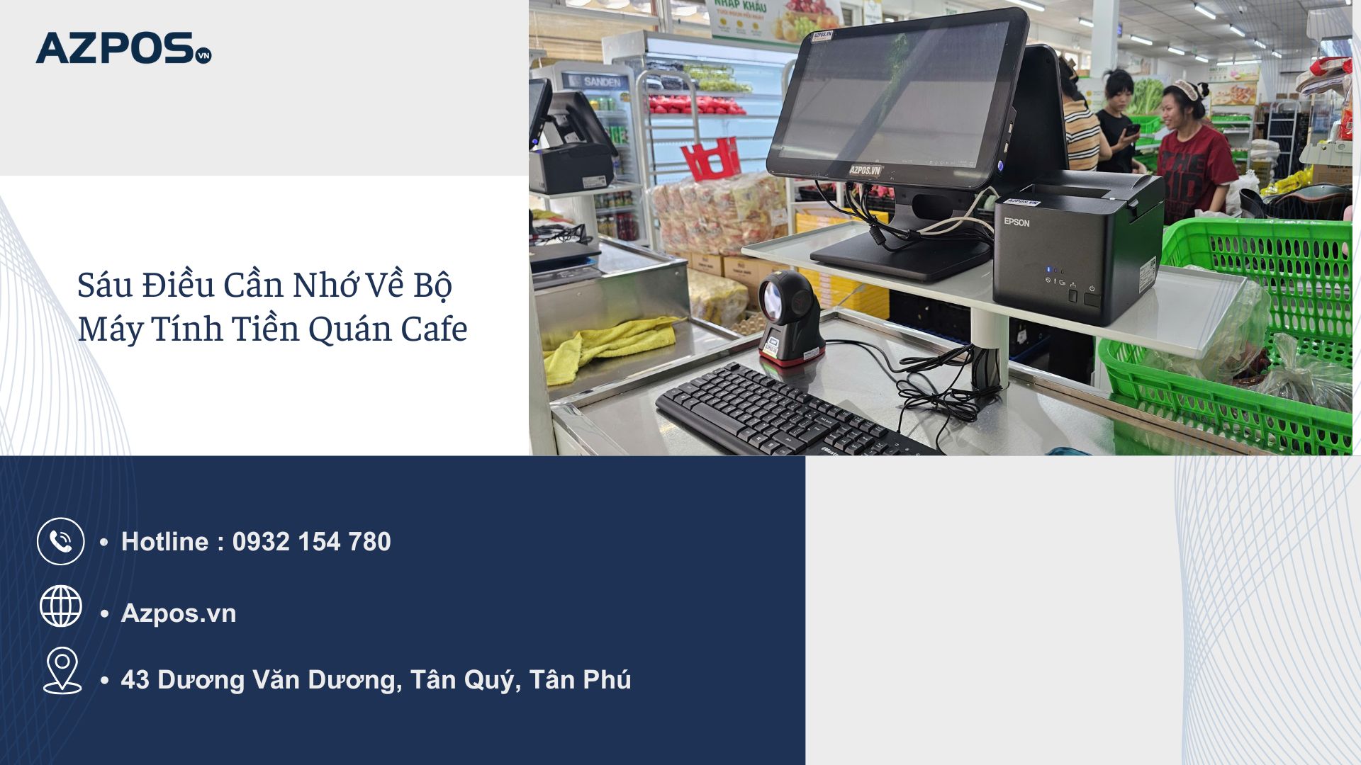 Trọn bộ máy tính tiền quán cafe: Có cần máy in tem dán ly không?