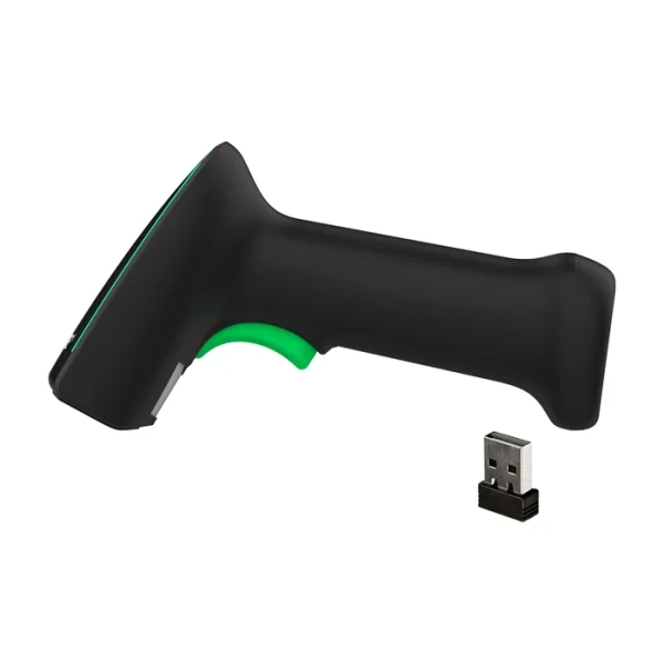 Máy quét mã vạch MC-3003RB nhìn ngang, tay cầm công thái học và nút bấm cao su