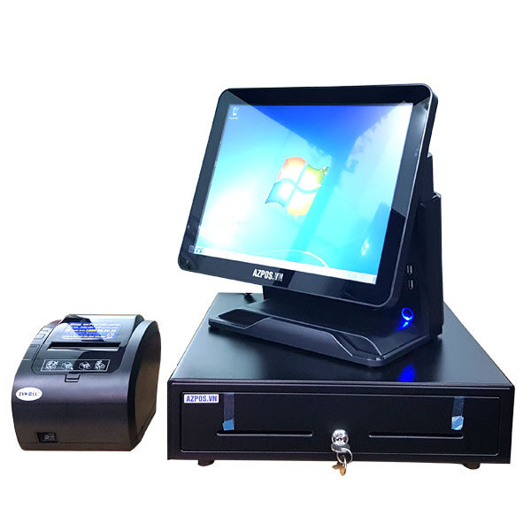 Bộ máy tính tiền cảm ứng POS Core i3 Cafe/ Quán Ăn/ Trà Sữa