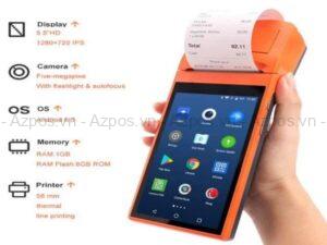 Máy pos mini cầm tay phù hợp với các cửa hàng có quy mô vừa và nhỏ