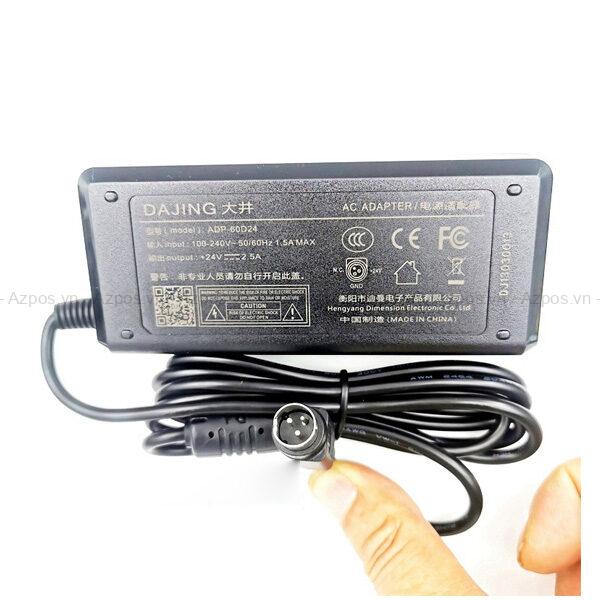 Adapter Máy In Bill, Tem Nhiệt 24V-2.5A Chính Hãng