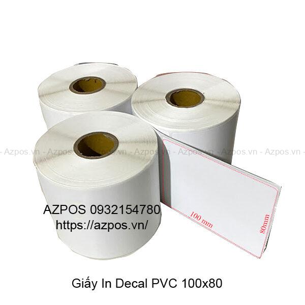 Giấy In Decal Tem Nhãn Mã Vạch PVC 80x100mm