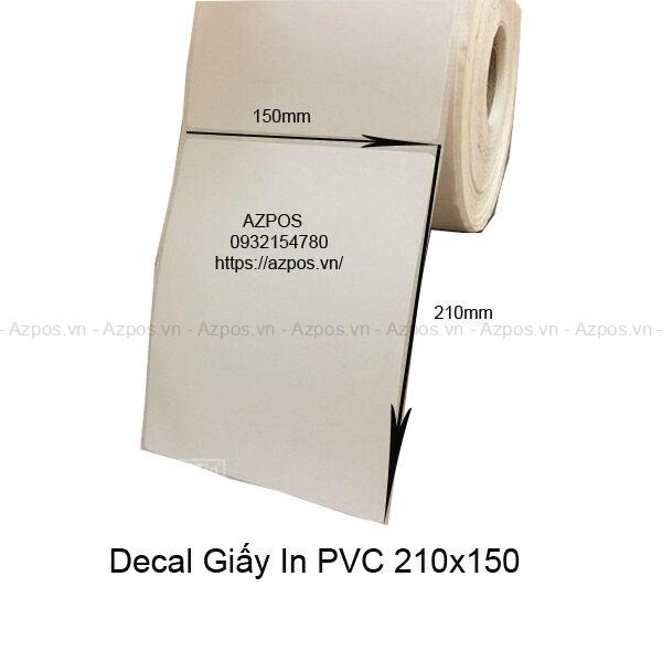 Giấy Decal In Mã Vạch PVC 150x210mm