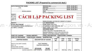 Packing List