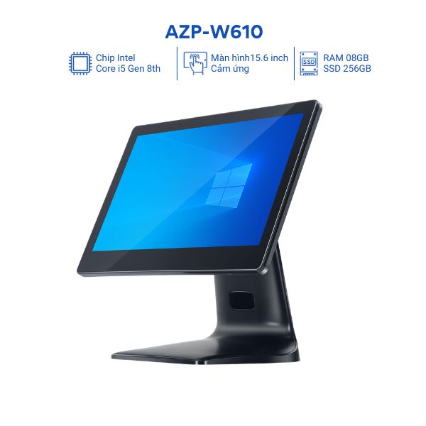 Máy tính tiền AZP-W610 Core i5-8th/ RAM 08GB/ SSD 256GB/ MH 15.6 inch
