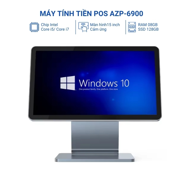 Máy Tính Tiền Cảm Ứng 15.6inch AZP-6900 Core i5/RAM 08GB/ SSD 128GB