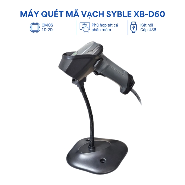 Máy quét đọc mã vạch 1D-2D Syble XB-D60