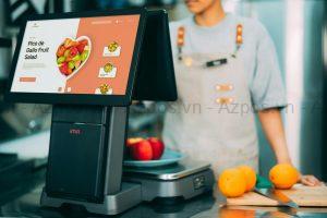 Quầy thanh toán siêu thị mini dùng POS – rút ngắn thời gian chờ để tăng doanh thu siêu thị mini
