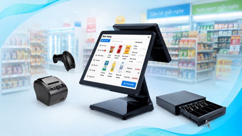 POS + Máy quét + Máy in bill (đã có phần mềm)