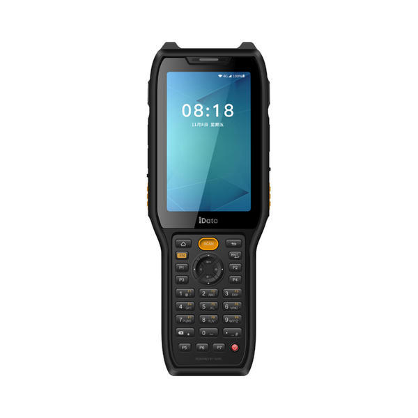 Máy kiểm kho PDA iData K8 Pro mặt trước có bàn phím số