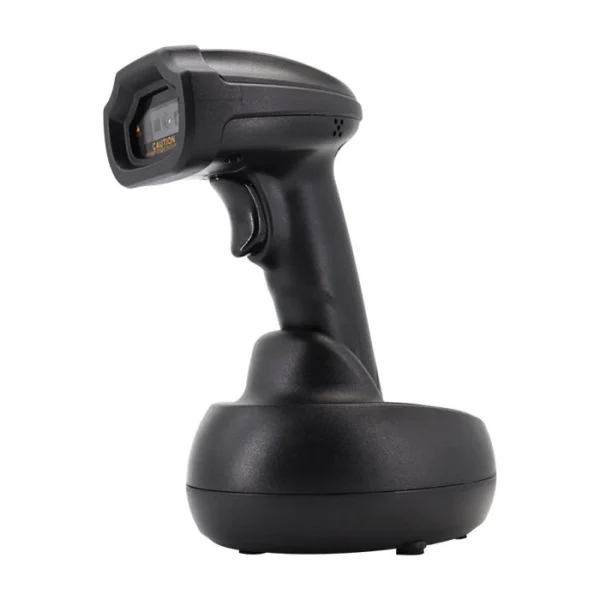 Máy quét mã vạch Bluetooth iMarcone MC-3688BT đặt trên đế sạc